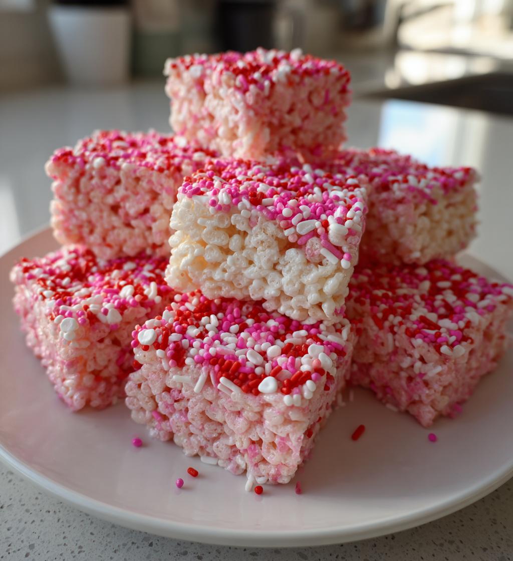 valentines rice crispy treats