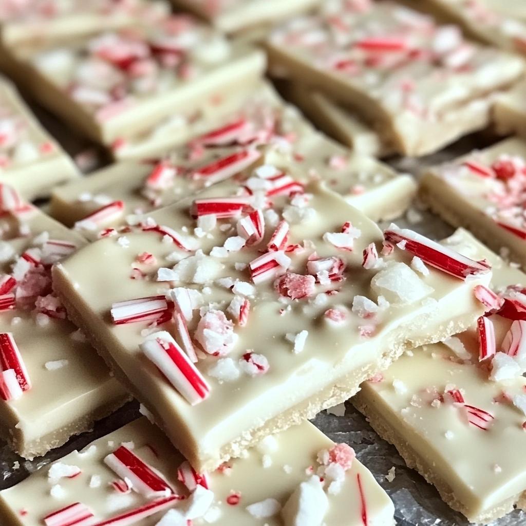 white chocolate peppermint bark