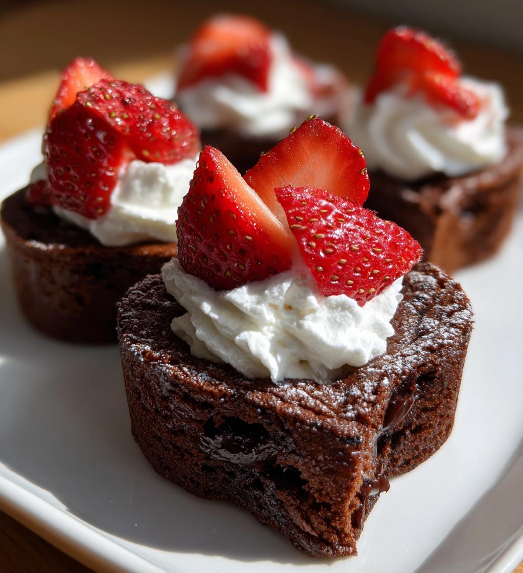 Heart-shaped desserts