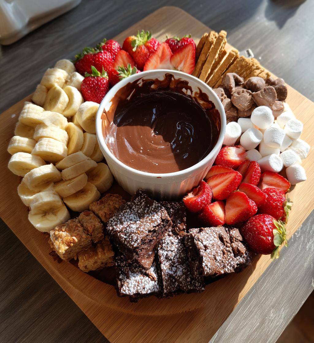 chocolate fondue board