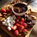 chocolate fondue charcuterie board