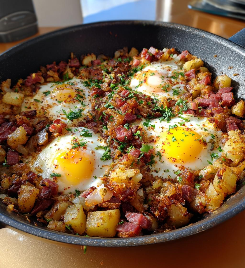 corned beef hash breakfast
