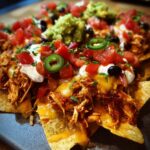 loaded chicken nachos