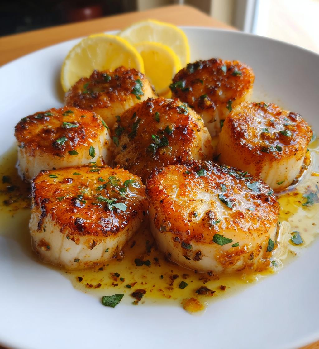 pan seared scallops