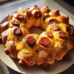 pigs in a blanket wreath