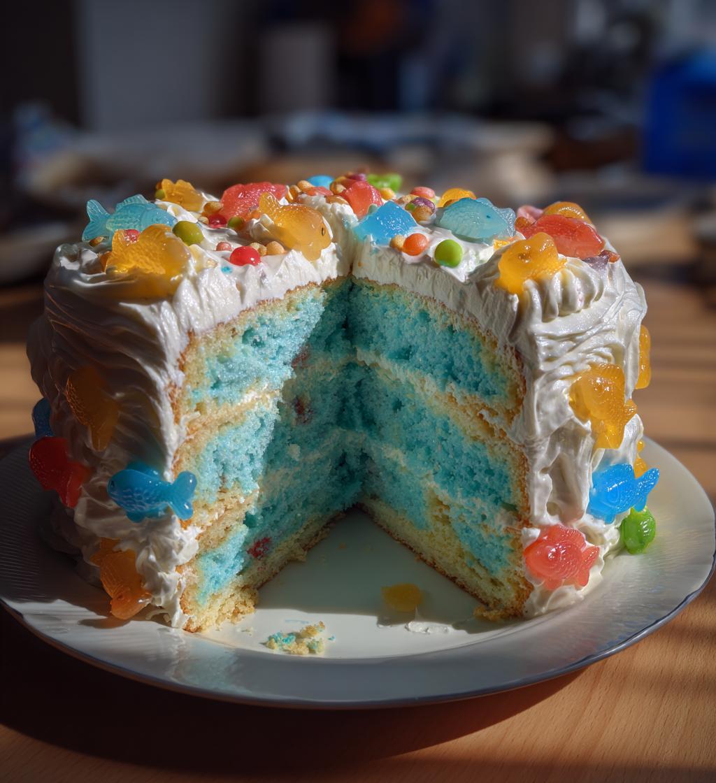 pisces baby cake