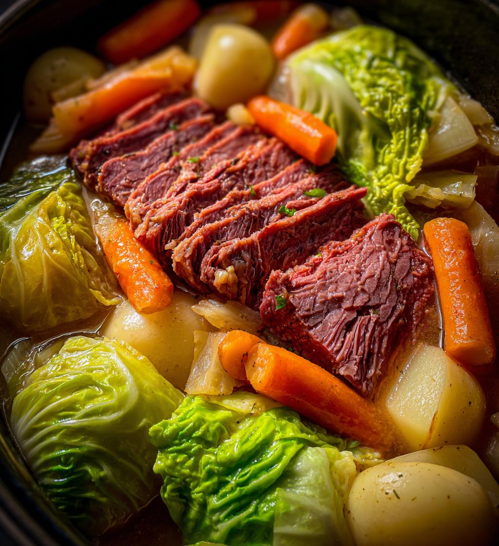 pressure cooker corned beef and cabbage