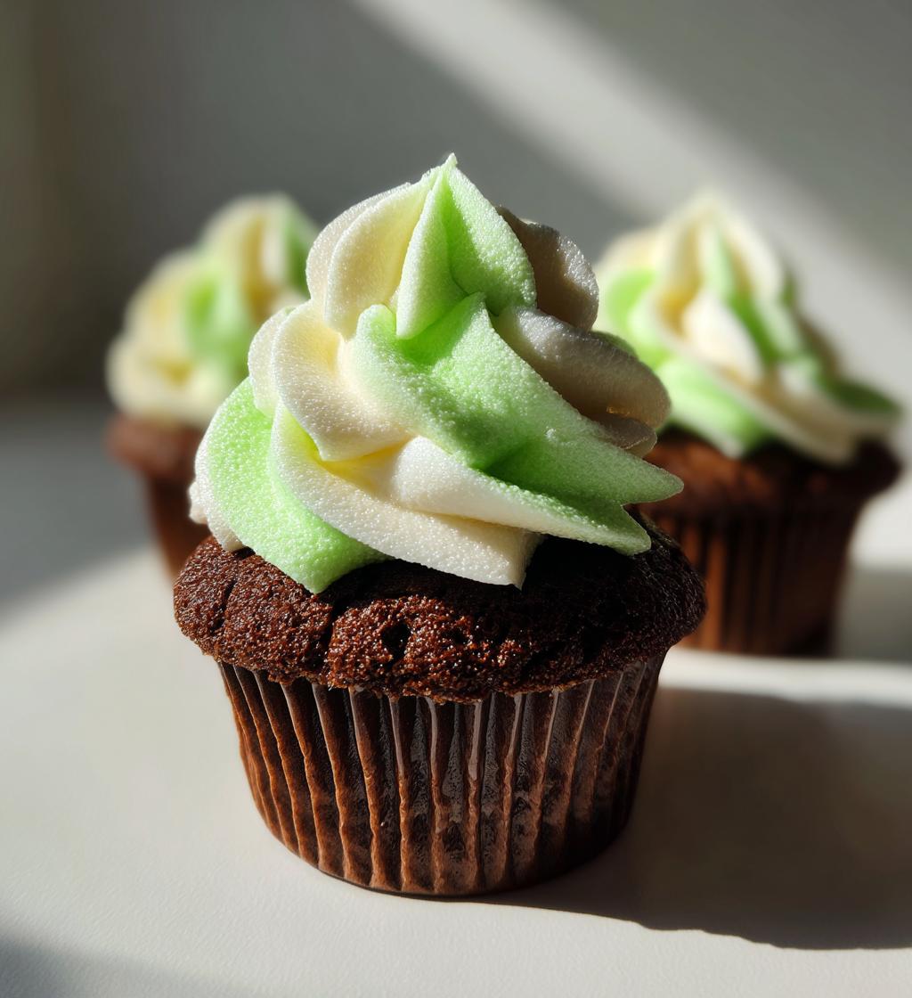 shamrock shake cupcakes