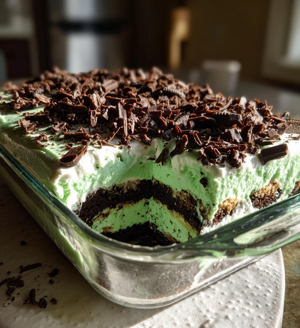 shamrock shake dessert lasagna