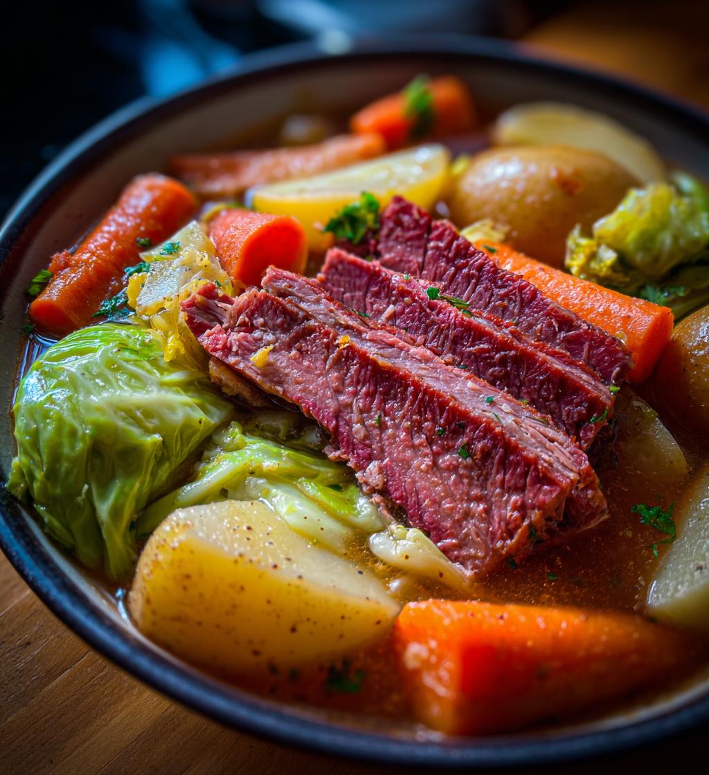 slow cooker corned beef and cabbage
