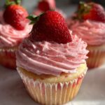 strawberry icing with fresh strawberries