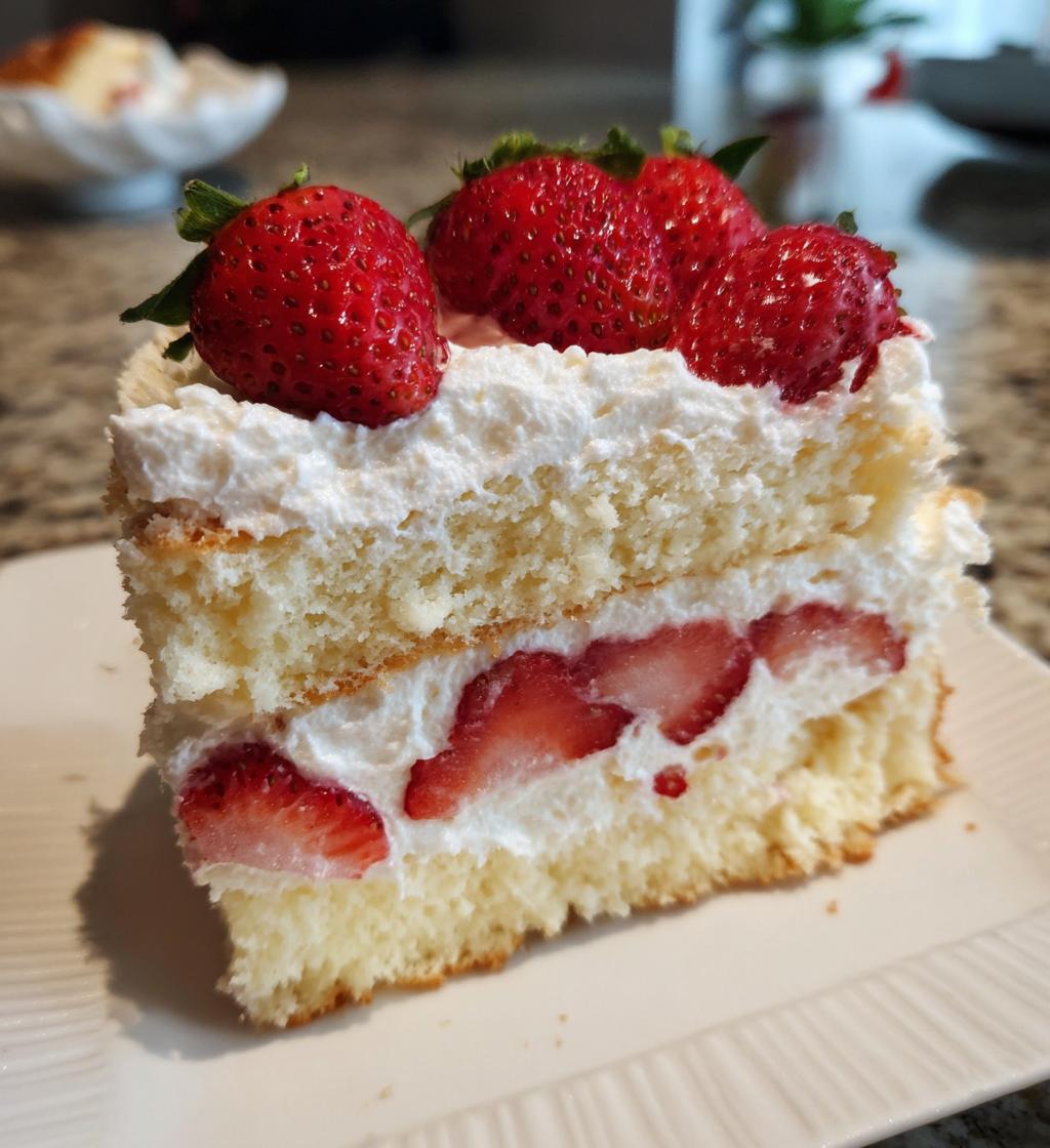 angel cake strawberry shortcake