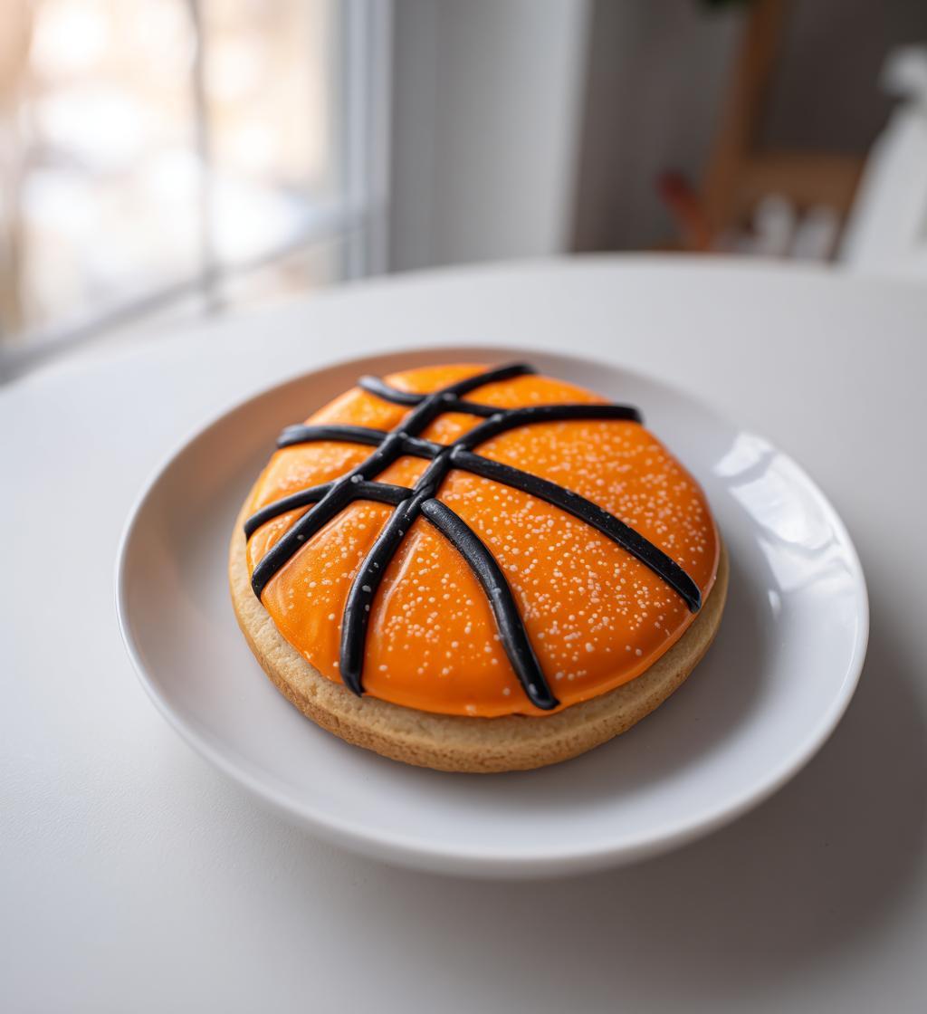 basketball sugar cookie