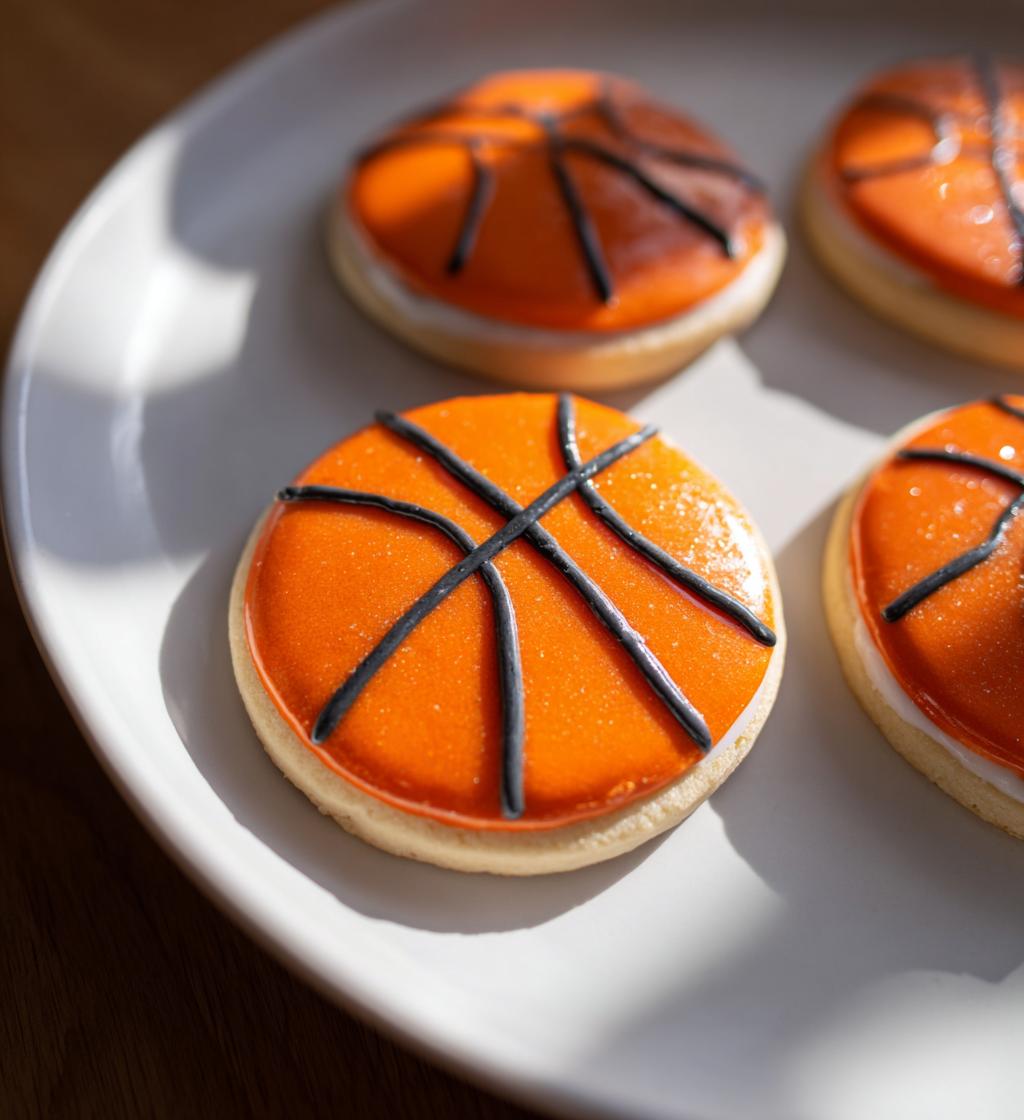 basketball sugar cookie