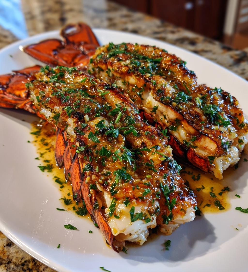 broiled lobster tail