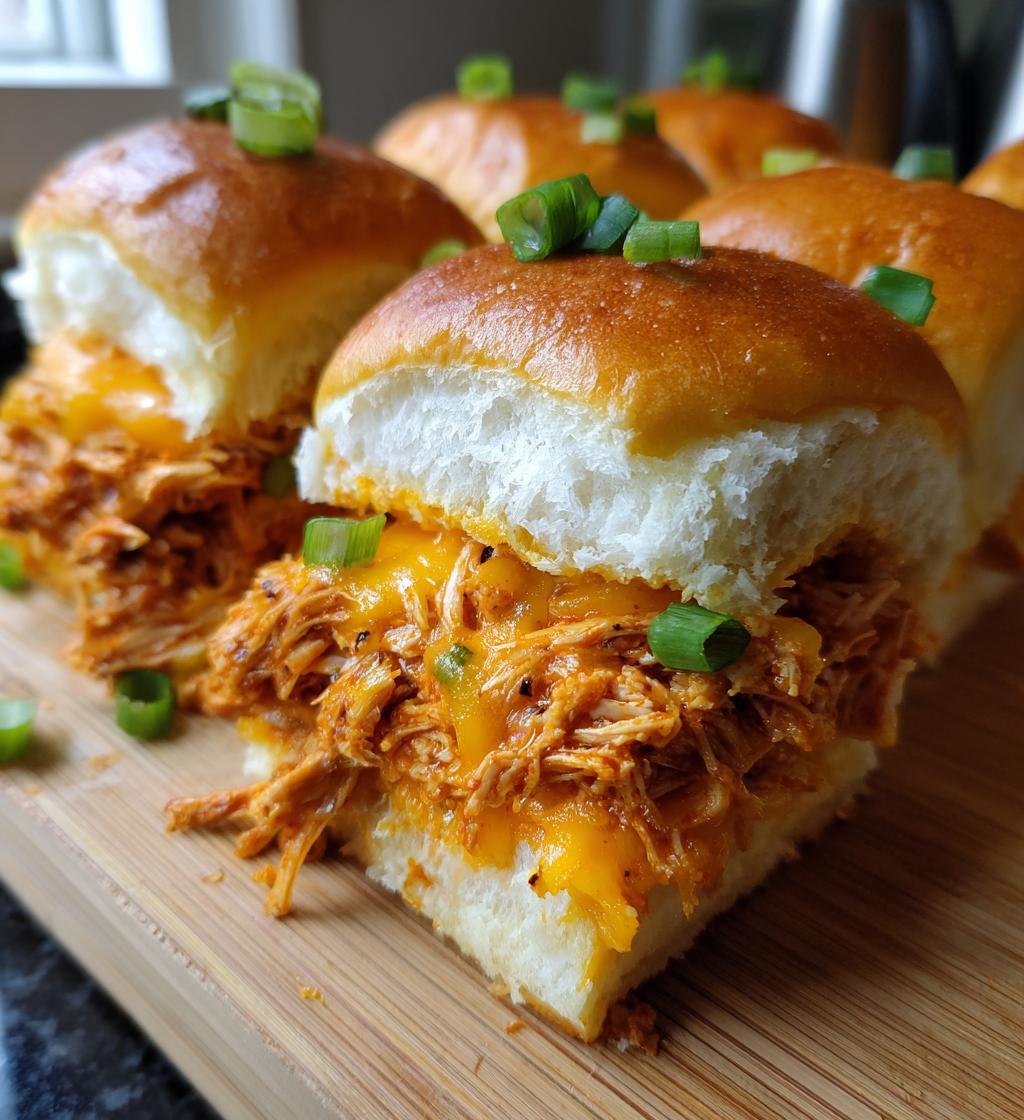 buffalo chicken sliders