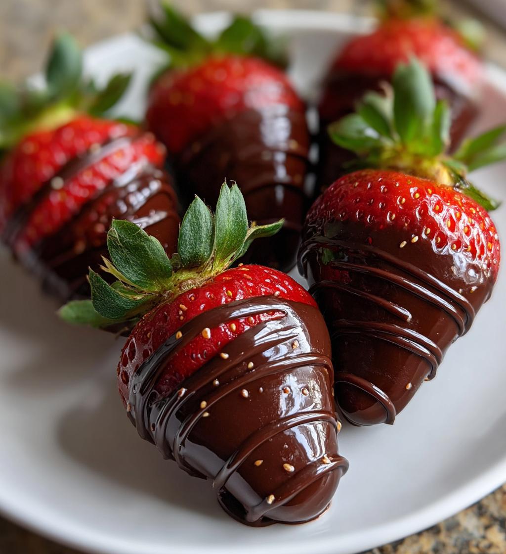 chocolate covered strawberries for him