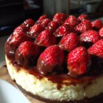 chocolate covered strawberry cheesecake
