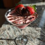 chocolate covered strawberry martini