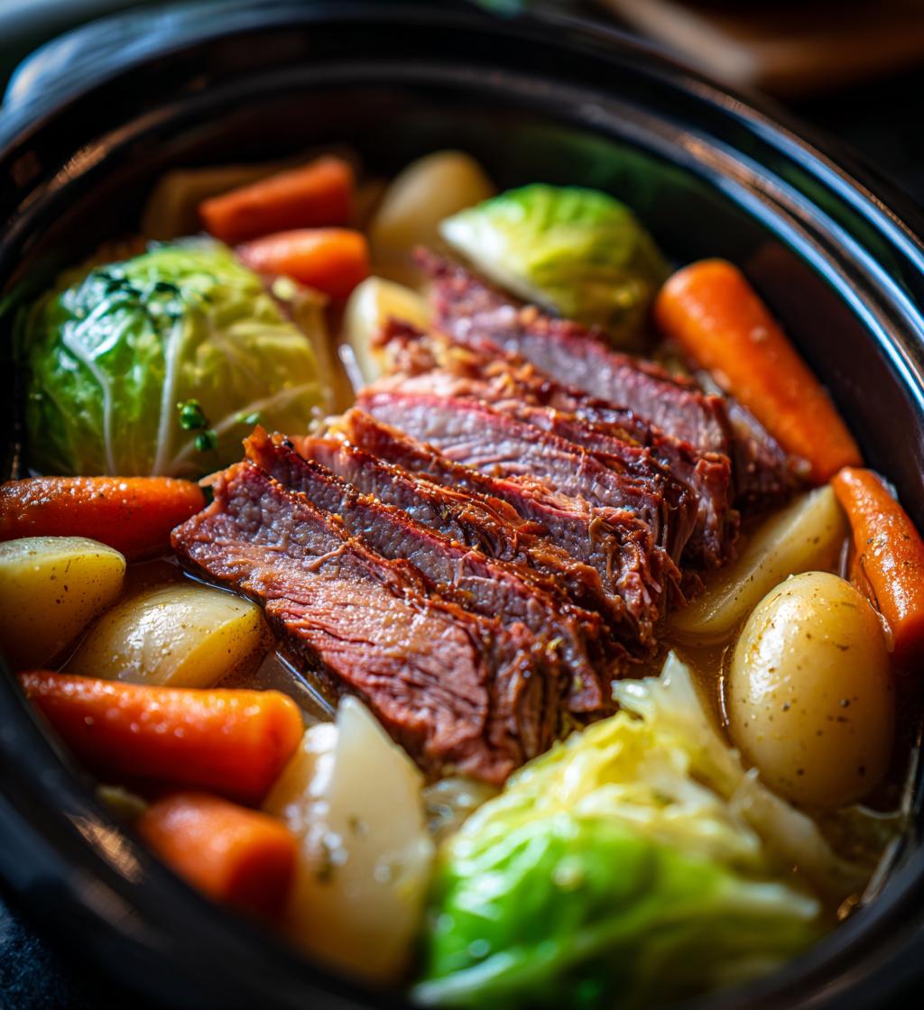 corned beef and cabbage crock pot
