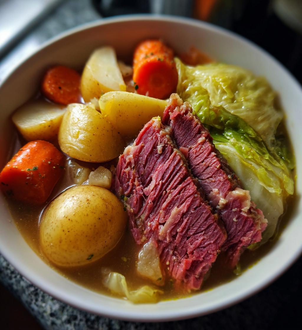crockpot corned beef and cabbage easy