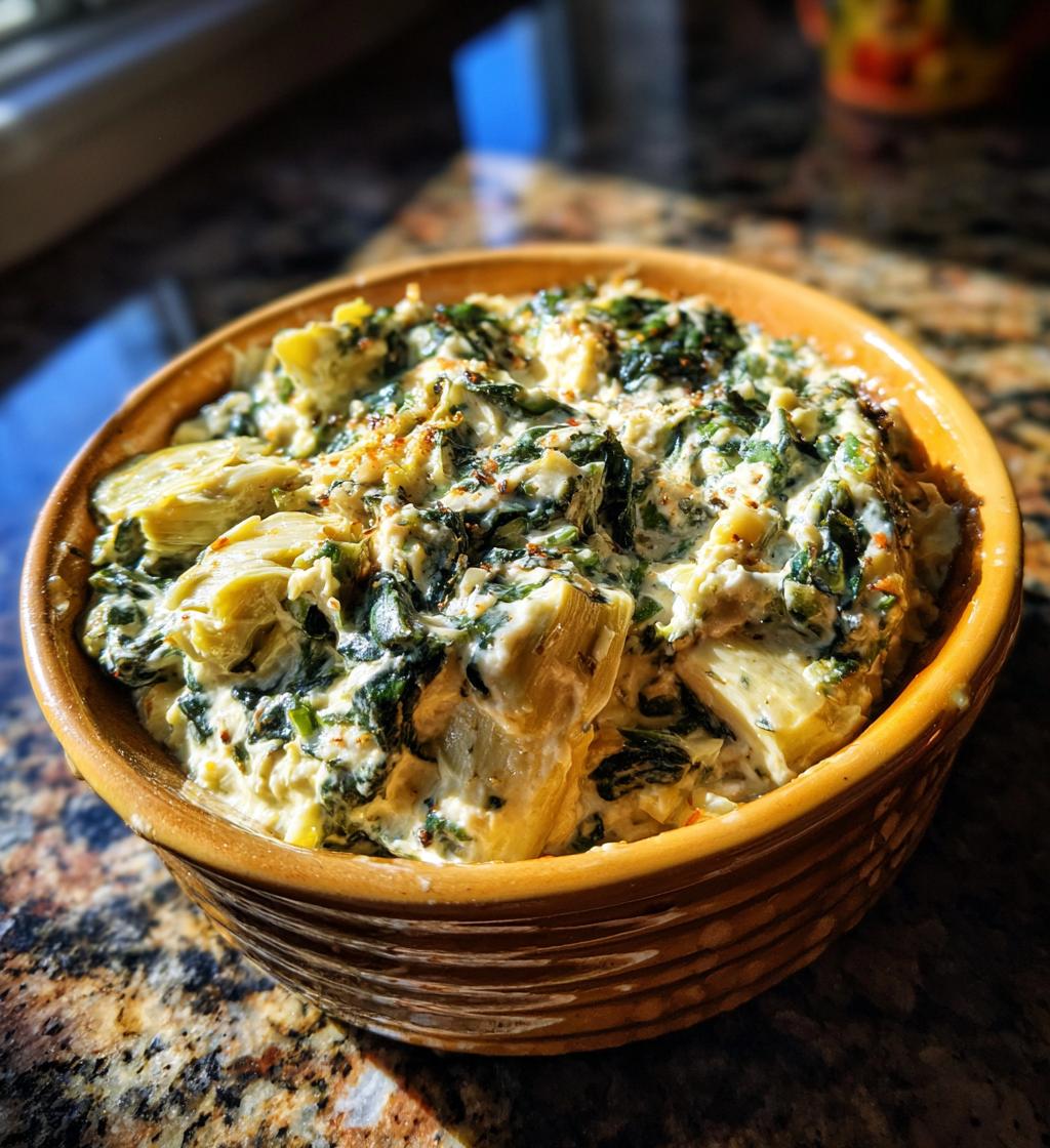crockpot spinach artichoke dip