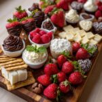 dessert charcuterie board valentines