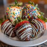 easter dipped strawberries
