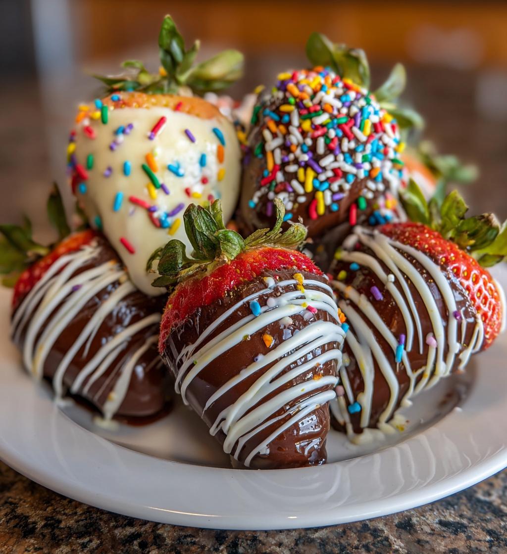 easter dipped strawberries