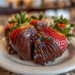easter strawberries chocolate covered