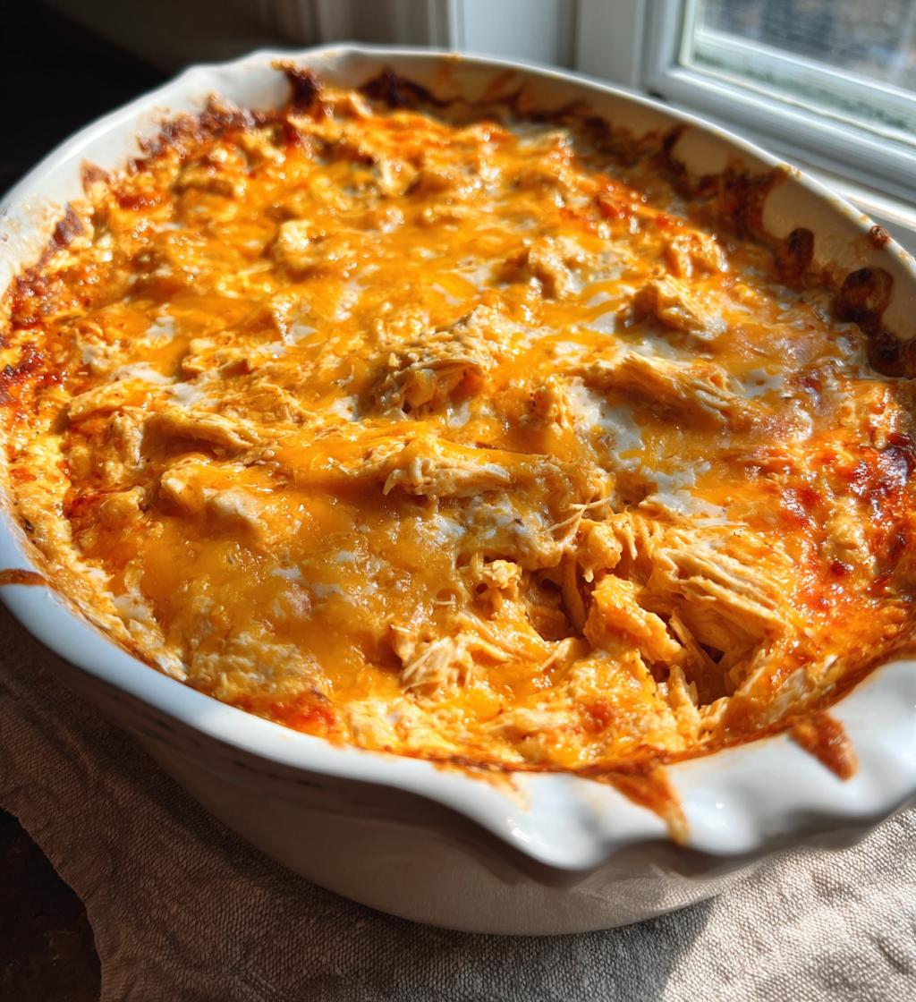easy buffalo chicken dip