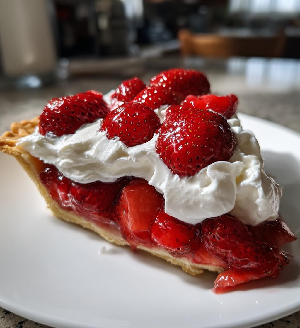 fresh strawberry pie