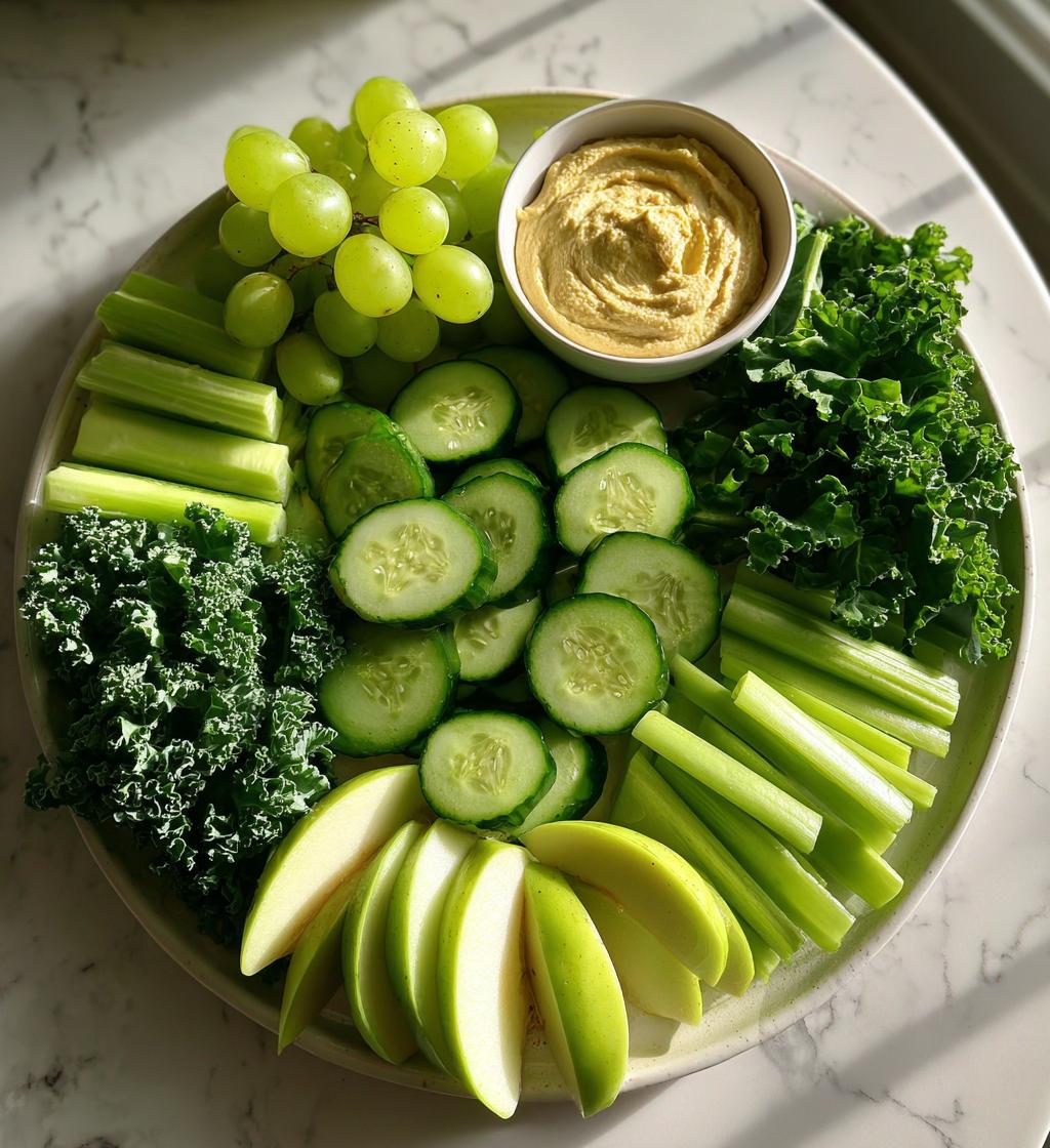 green snacks for color party