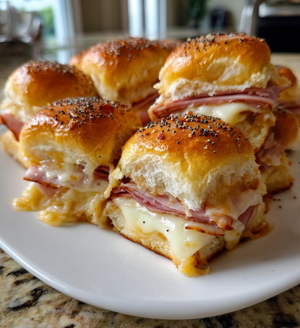 ham sliders on hawaiian rolls
