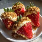 healthy cheesecake stuffed strawberries