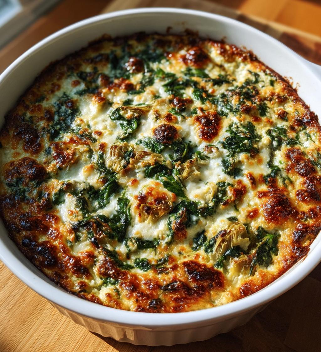 healthy spinach artichoke dip