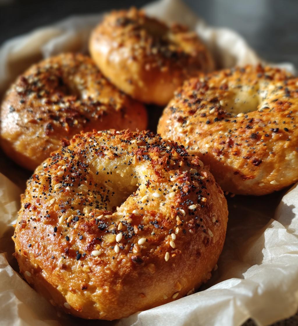 homemade protein bagels