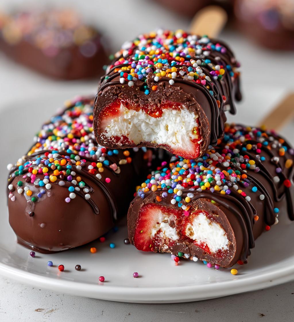 how to make chocolate covered strawberry popsicles