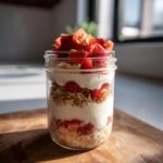 how to make strawberry cheesecake overnight oats
