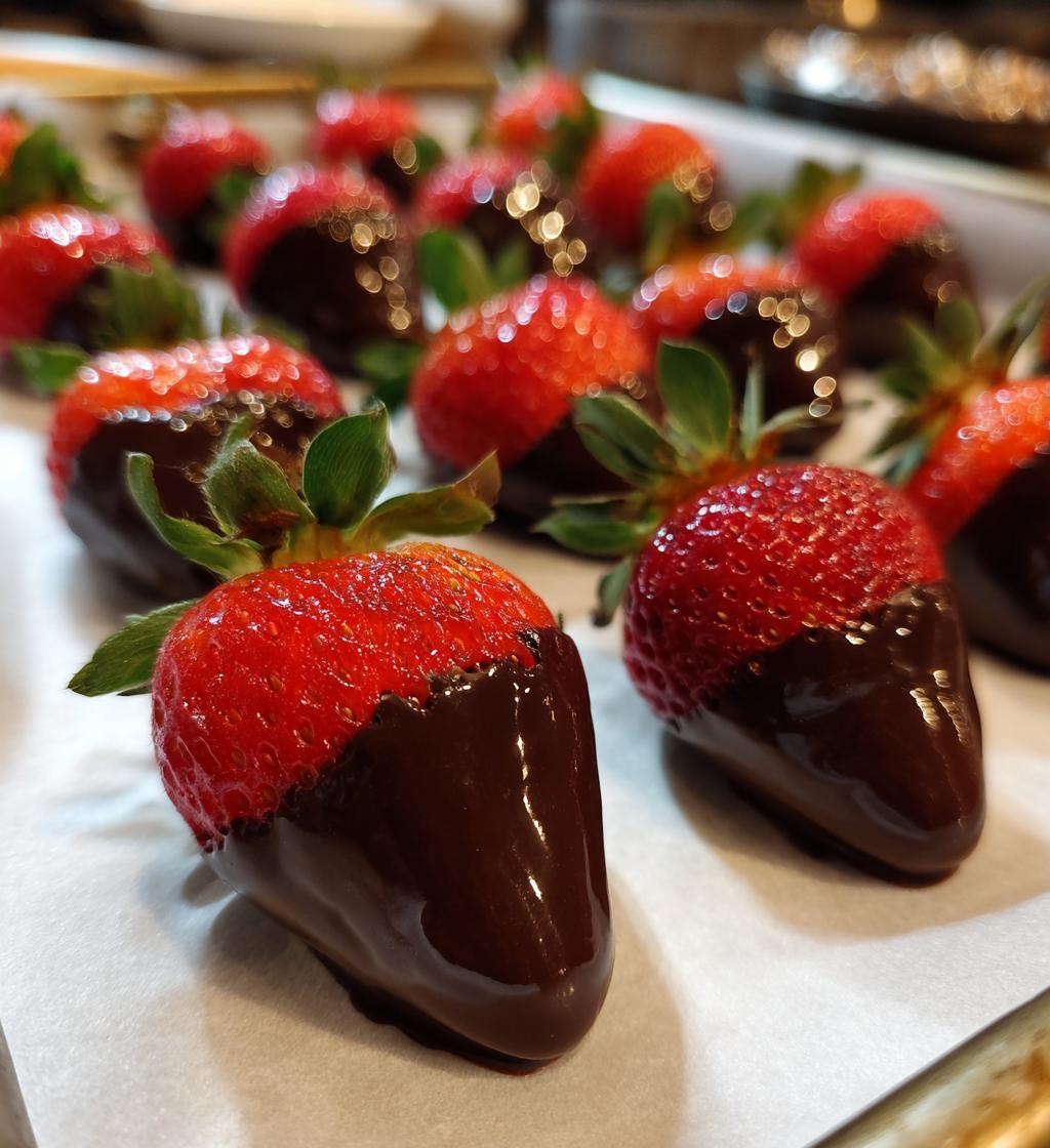 how to make strawberry covered chocolate