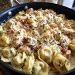 one pot chicken alfredo tortellini