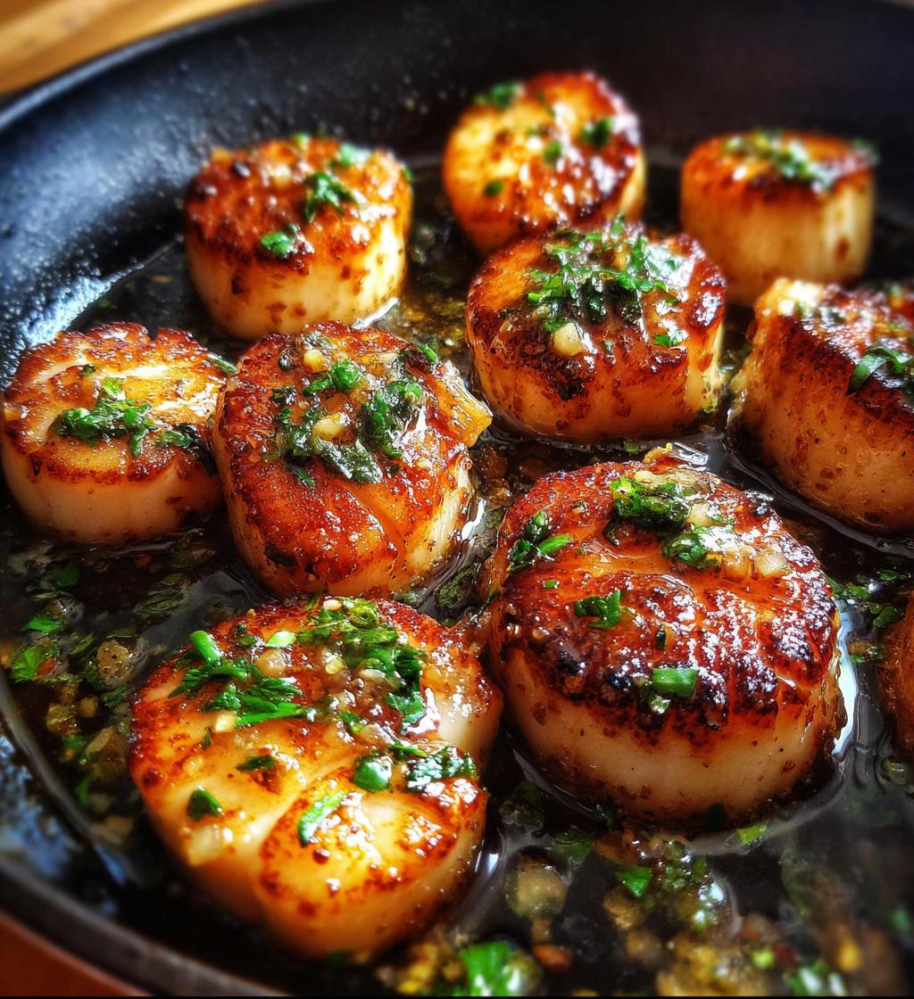 pan seared scallops garlic butter