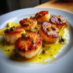 pan seared scallops with lemon caper sauce