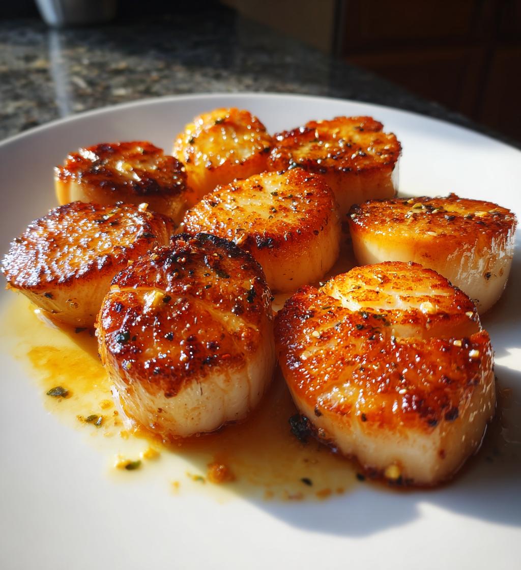 pan seared scallops