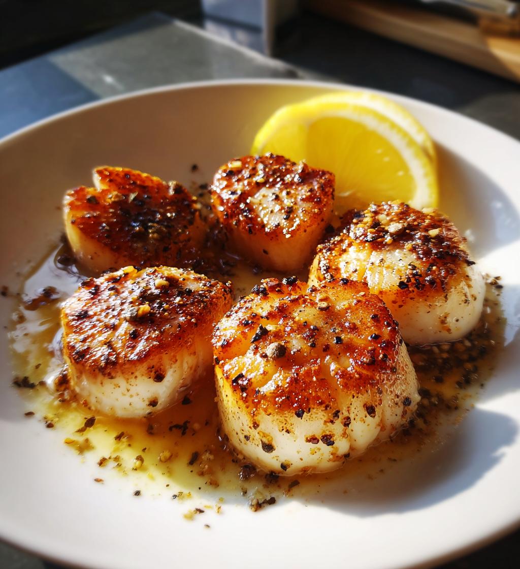 pan seared sea scallops
