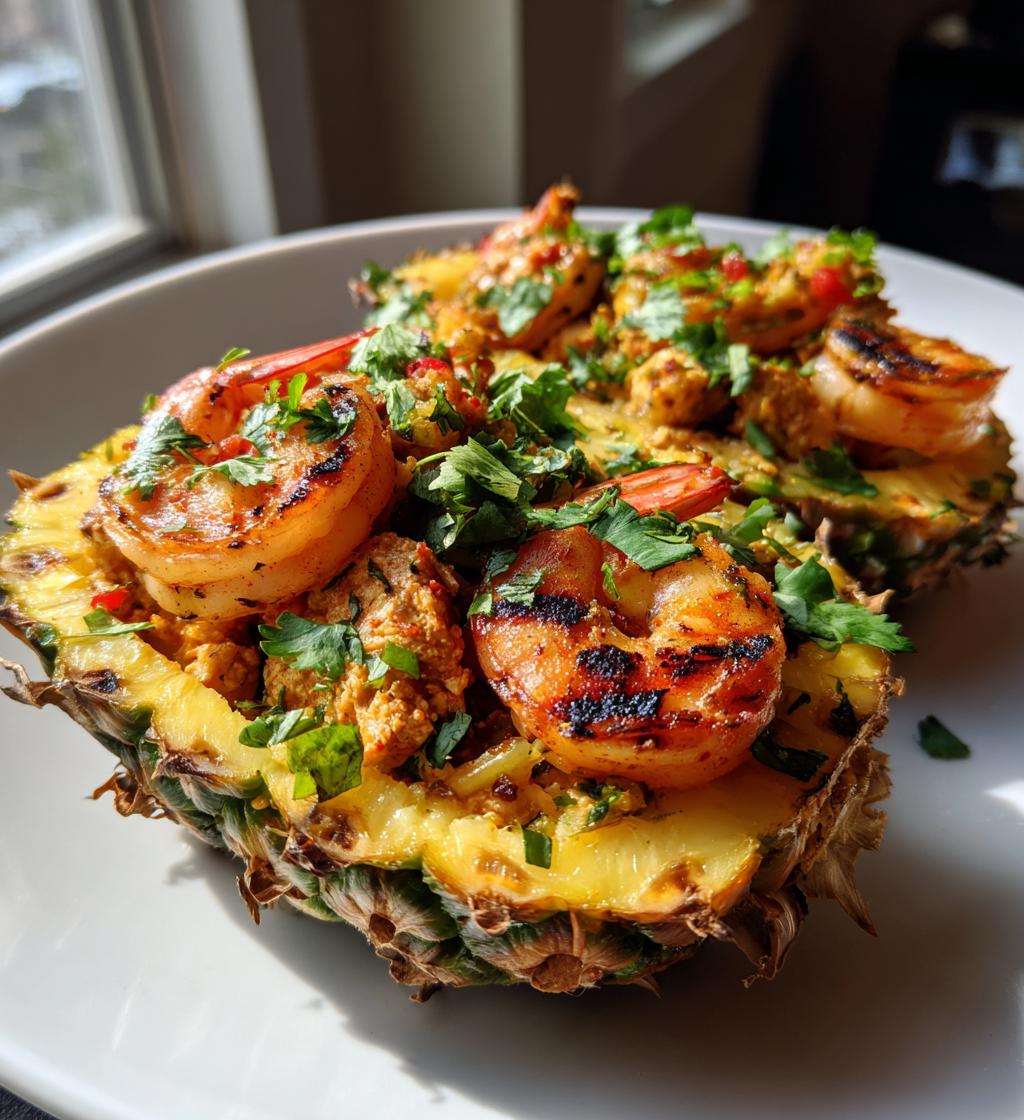 pineapple bowls chicken shrimp