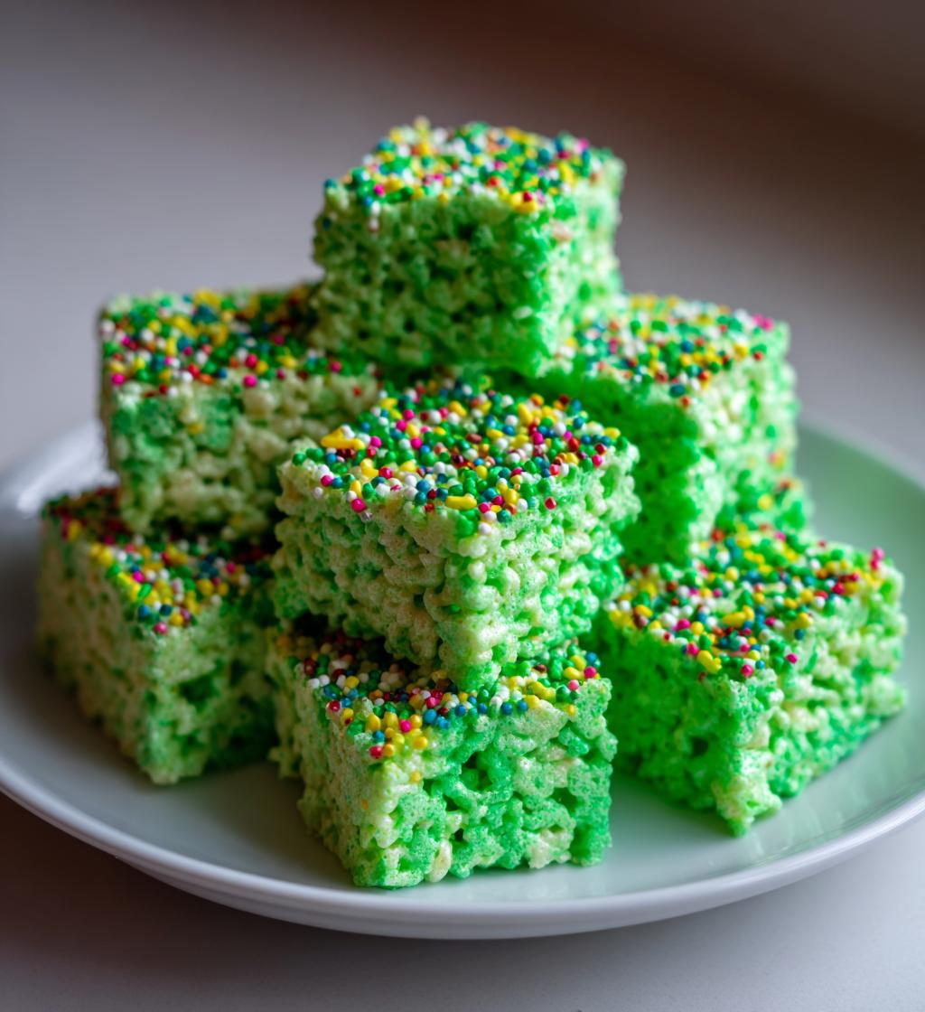 rice krispie treats st patricks day kids