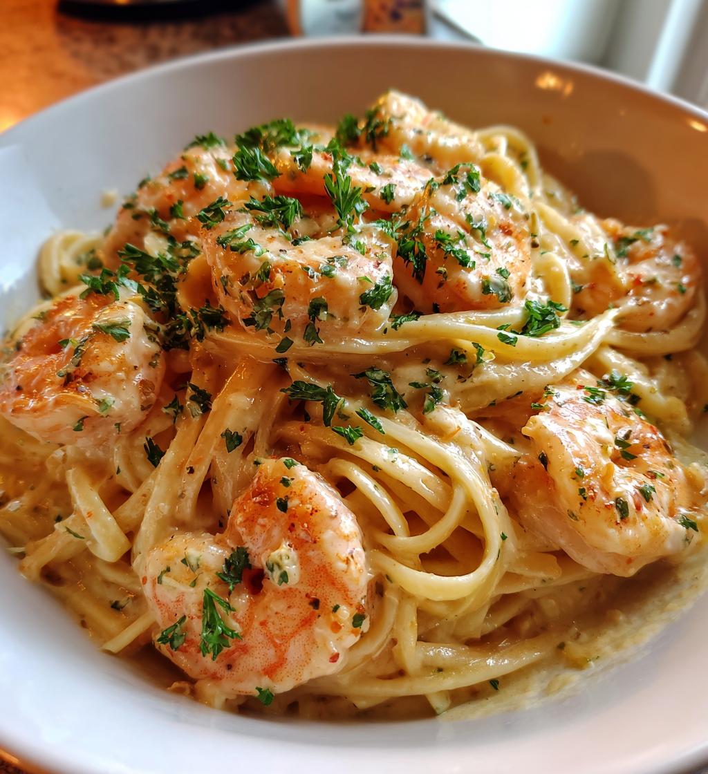 shrimp linguine alfredo