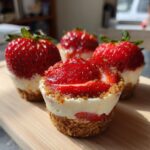 strawberry crunch cheesecake stuffed strawberries