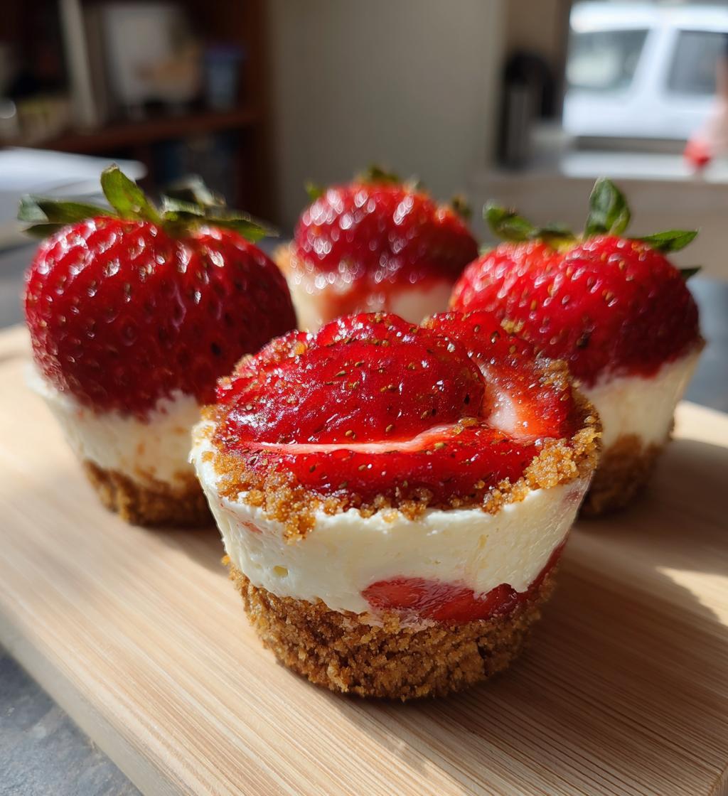 strawberry crunch cheesecake stuffed strawberries